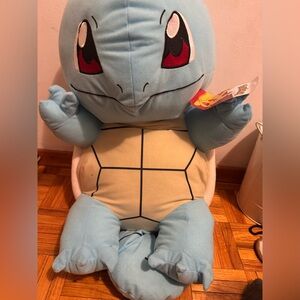 Pokemon Squirtle Plush Toy - Light Blue and Cream